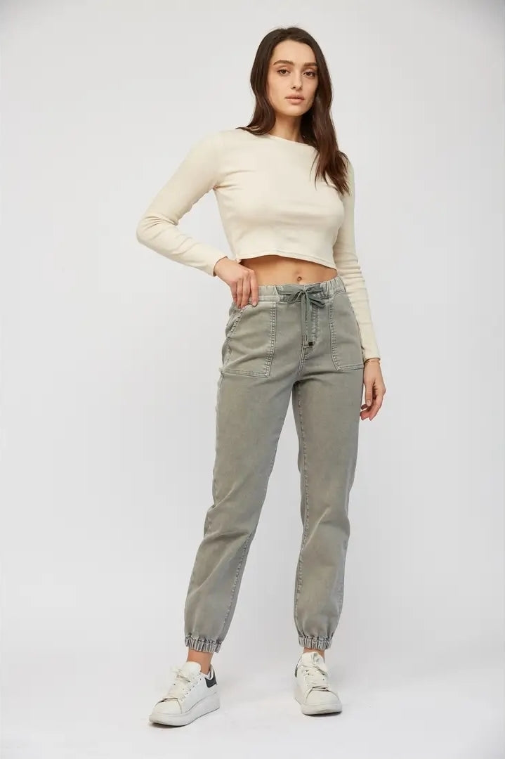 Micah Denim Jogger Ash Grey