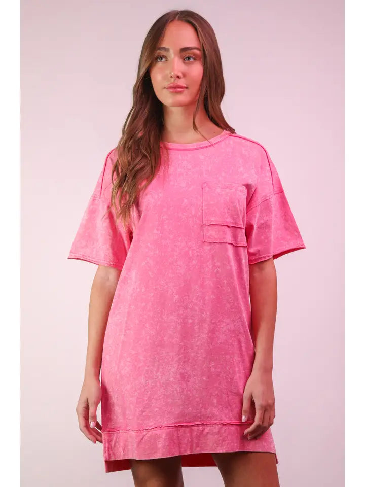 Mineral Washed Tshirt Dress