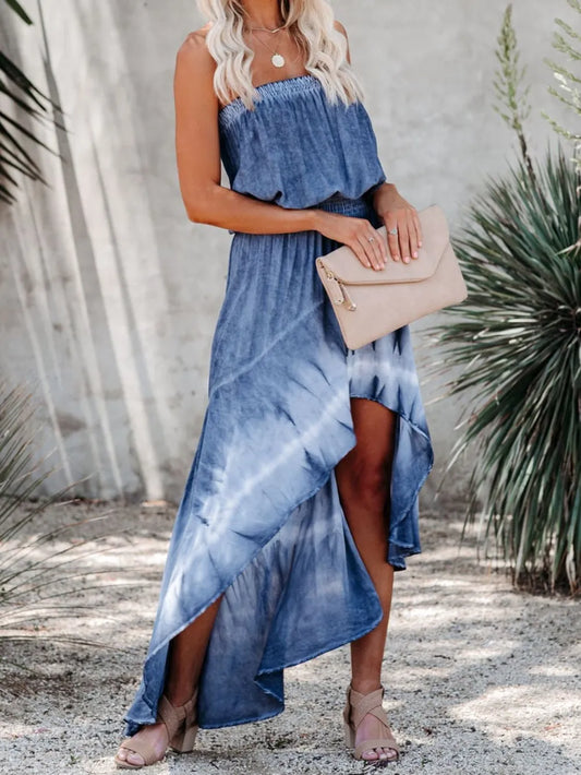 Strapless Hi Lo Dress