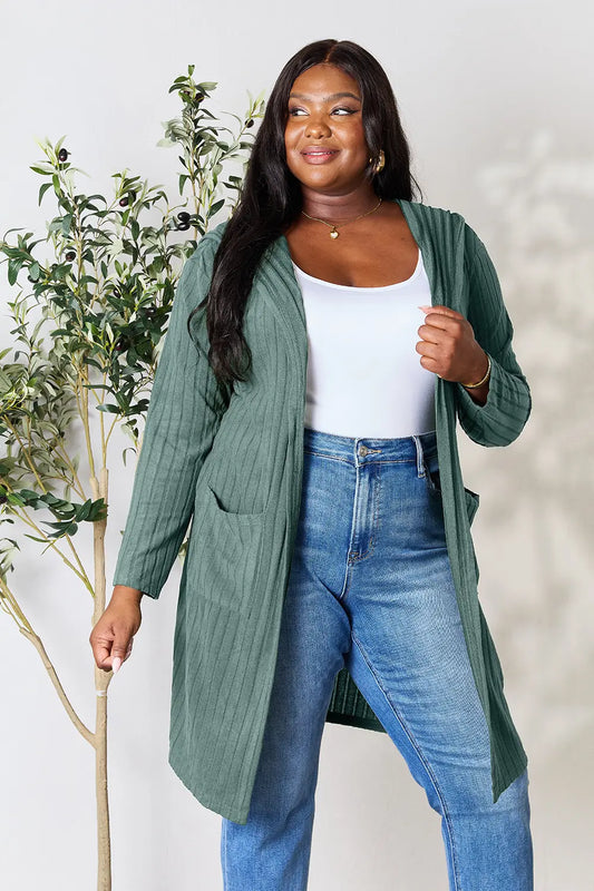 Basic Bae Cardigan Teal
