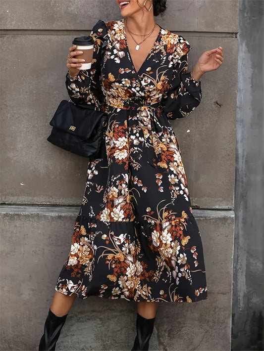 Crisp Autumn Evening Dress