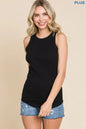 Black Crew Tank Plus