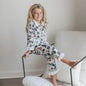 Gold Star Santa Pajamas