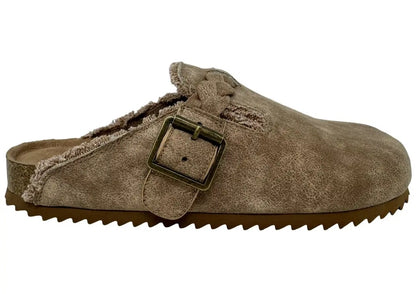 Iris Mule in Sandy Beige
