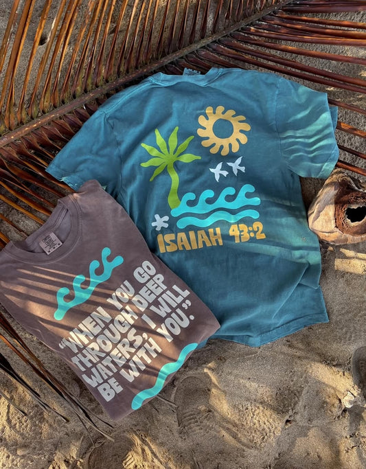 Teal Deep Waters Tee