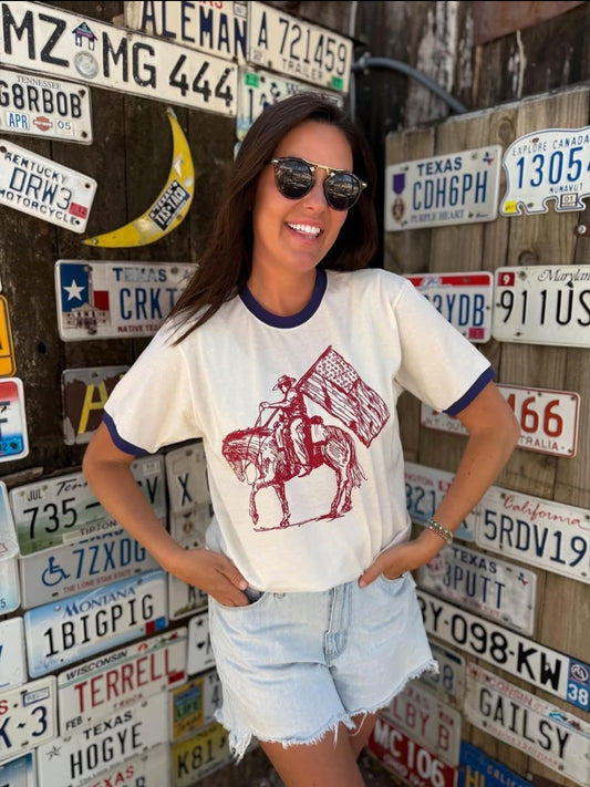 Patriot Ringer Tee