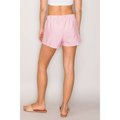Low Rise Boxer Shorts with Buttons at Front