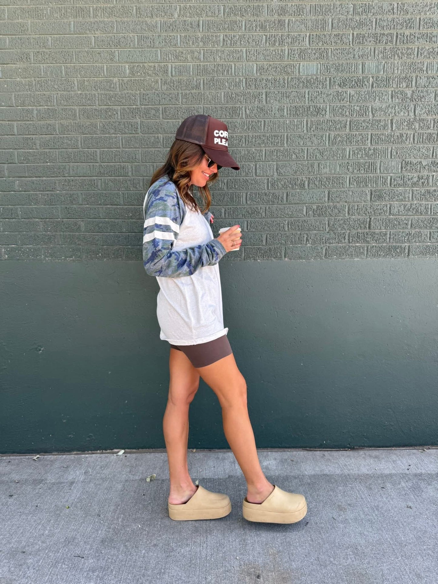 Camo Varsity Tee